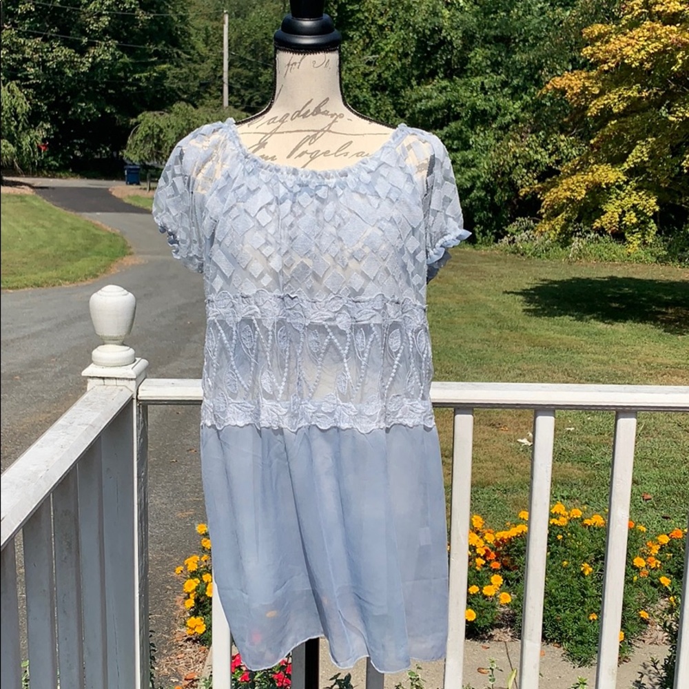 Simply Couture Powder Blue Blouse